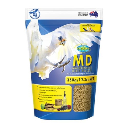 Vetafarm Maintenance Diet Parrot Pellet For Birds 350 Gm