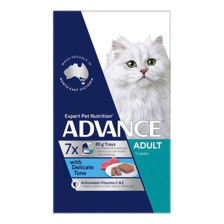 Advance Delicate Tuna Adult Cat Canned Wet Food 85 Gm 7 Cans