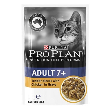 Pro Plan Cat Senior 7+ Chicken Pouch 85g X 12 Pouches 1 Pack