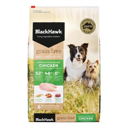 Black Hawk Grain Free Chicken Adult Dog Dry Food  7 Kg