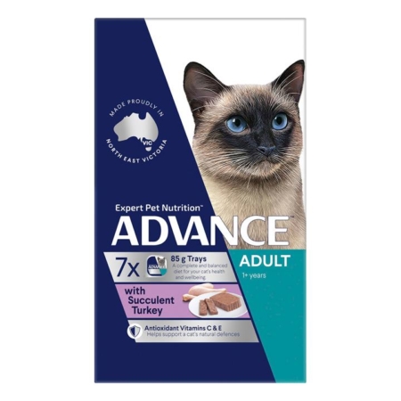 Advance With Succulent Turkey Adult Cat Canned Wet Food 85 Gm 7 Sachets
