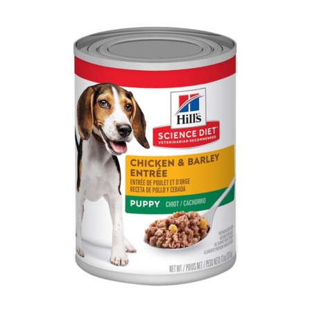 Hill's Science Diet Puppy Chicken And Barley Entree Canned Wet Dog Food 370 Gm 12 Cans