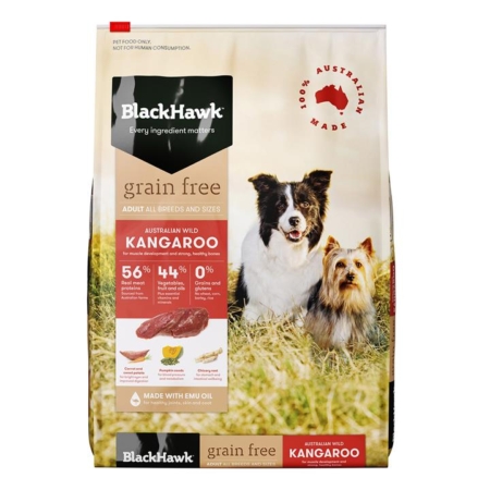 Black Hawk Grain Free Kangaroo Adult Dog Dry Food  2.5 Kg