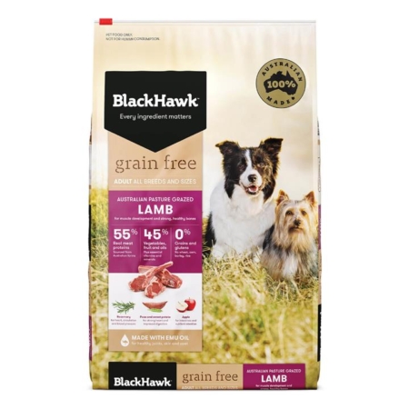 Black Hawk Grain Free Lamb Adult Dog Dry Food   2.5 Kg