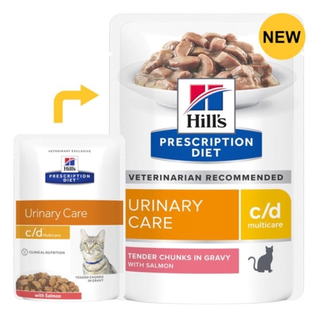 Hill's Prescription Diet C/D Multicare Cat Food With Salmon 85 Gms * 12 1 Pack