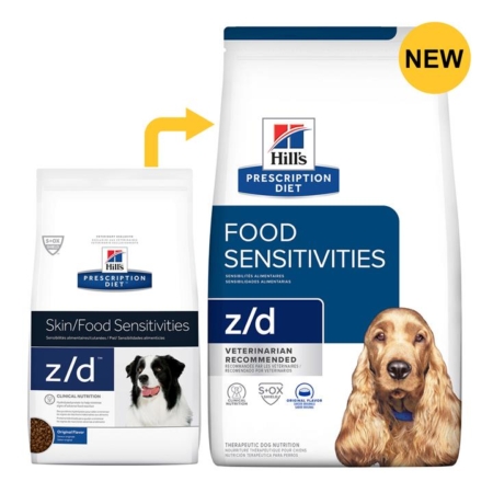 Hill's Prescription Diet Z/D Skin/Food Sensitivities Original Flavour Dry Dog Food  7.98 Kg