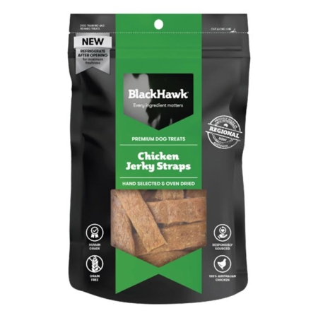 Black Hawk Dog Chicken Jerky Straps 100 Gm