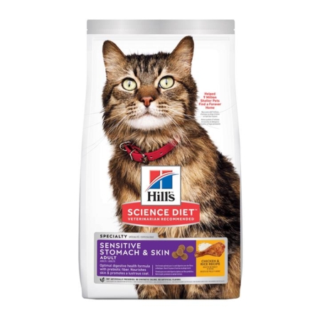 Hill's Science Diet Adult Sensitive Stomach & Skin Chicken & Rice Dry Cat Food  1.6 Kg