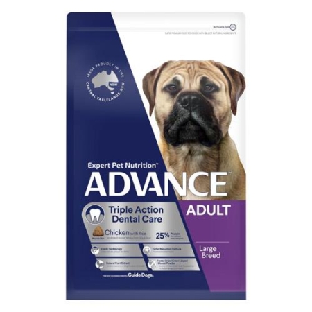 Advance Triple Action Dental Care Chicken With Rice Large Breed Adult Dog Dry Food  13 Kg