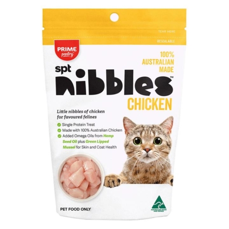 Prime Pantry Nibbles Spt Single Protein Chicken Treats For Cats 40 Gm  1 Pack