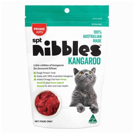 Prime Pantry Nibbles Spt Single Protein Kangaroo Treats For Cats 40 Gm  1 Pack