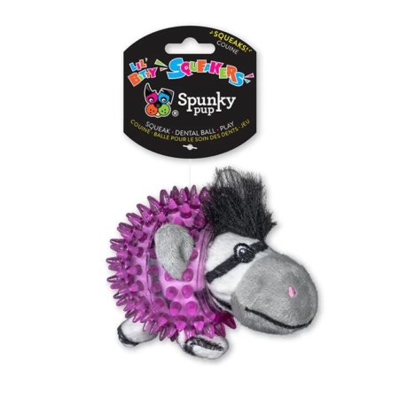 Spunky Pup Lil' Bitty Squeakers Zebra 1 Pack