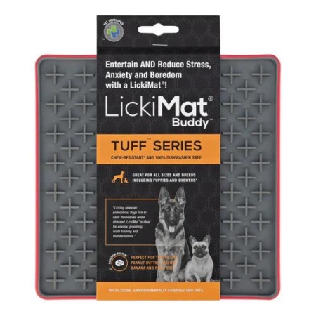 Lickimat Tuff Buddy Dog Red 1 Pack