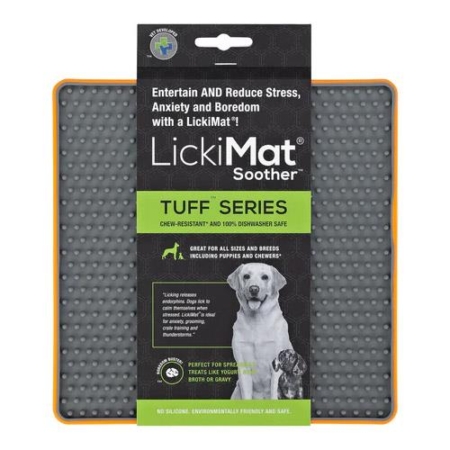 Lickimat Tuff Soother Dog Orange 1 Pack