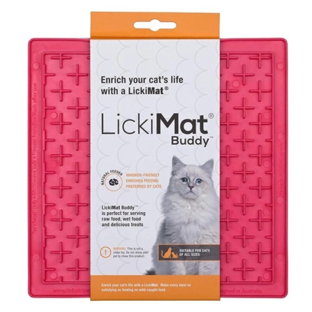 Lickimat Classic Buddy Cat Pink 1 Pack