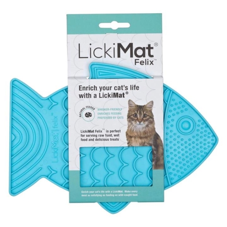 Lickimat Classic Felix Cat Turquoise 1 Pack