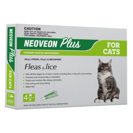 Neoveon Plus Fleas And Lice For Cats 4 Pack