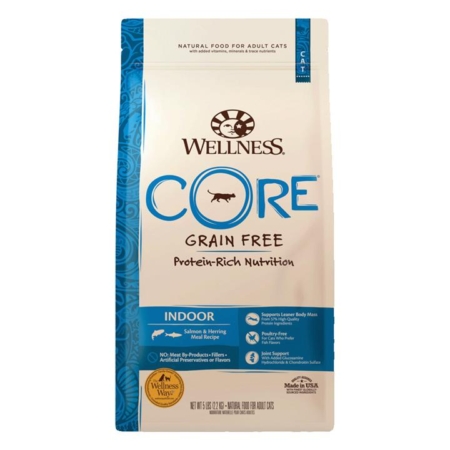 Wellness Core Grain Free Indoor Salmon & Herring Meal Formula Dry Cat  2.27 Kg