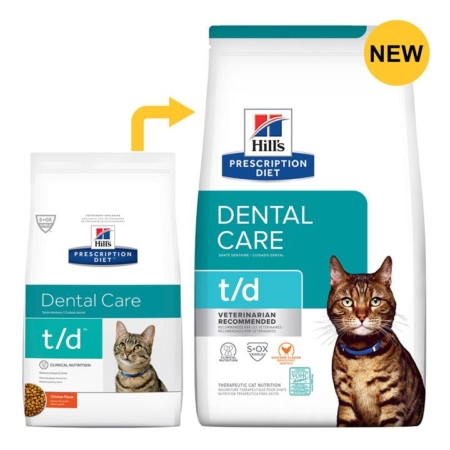 Hill's Prescription Diet T/D Dental Care Dry Cat Food  1.5 Kg