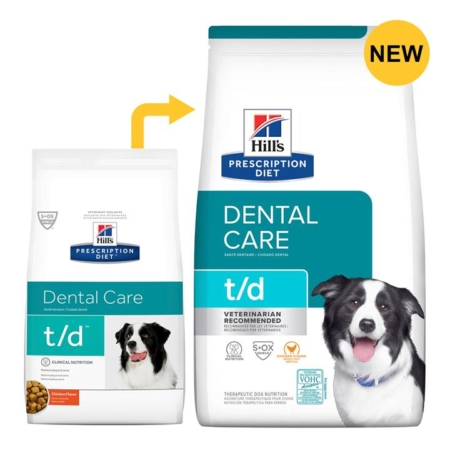 Hill's Prescription Diet T/D Dental Care With Chicken Dry Dog Food  5.5 Kg