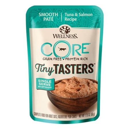 Wellness Core Tiny Tasters Tuna & Salmon Pate For Cats 50 Gm * 12 1 Pack