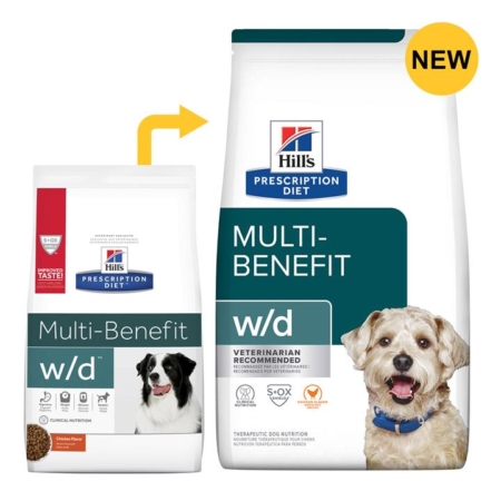 Hill's Prescription Diet W/D Digestive/Weight/Glucose Management With Chicken Dry Dog Food  3.85 Kg