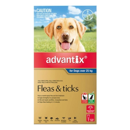 Advantix For Extra Large Dogs Over 25kg (Blue) 3 Pack