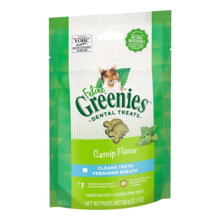 Greenies Feline Catnip Flavour Dental Treats For Cats 130 Gm 1 Pack