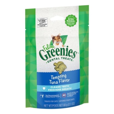 Greenies Feline Tuna Flavour Dental Treats For Cats 130 Gm 1 Pack