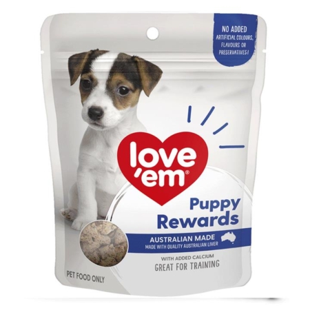 Love Em Liver Puppy Rewards Treats For Dogs  200 Gm