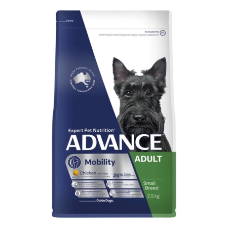 Advance Mobility Small Breed Dry Dog Food (Chicken & Rice) 2.5 Kg