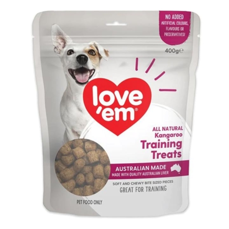 Love Em Kangaroo Training Treats Dog Treats  400 Gm