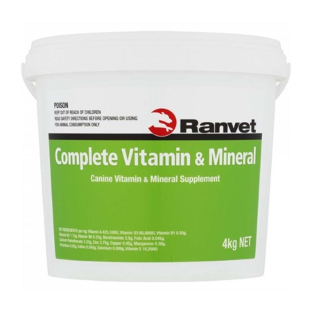 Ranvet Complete Vitamin & Mineral For Dogs  4 Kg