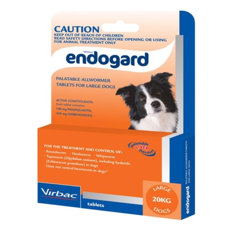 Endogard For Dogs For Large Dogs 20kg (Orange) 3 Tablet