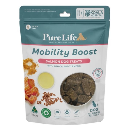 Pure Life Mobility Boost Salmon Dog Treats  100 Gm