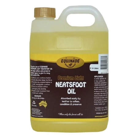 Equinade Premium Light Neatsfoot Oil For Horses  2.5 Litres