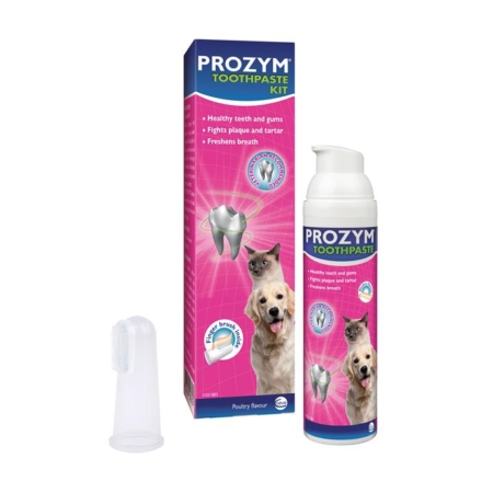 Prozym Rf2 Dental Toothpaste Kit (Chicken Toothpaste + Fingerbrush) 1 Pack