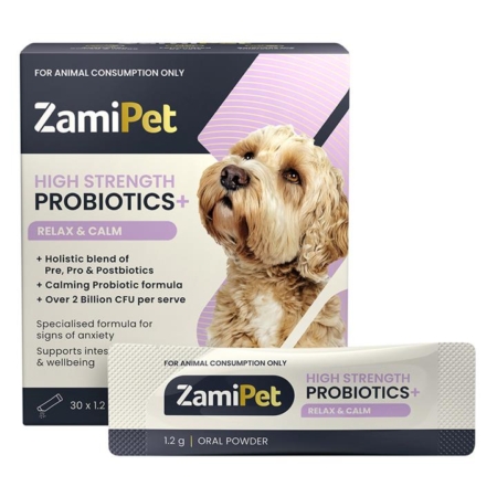 Zamipet High Strength Probiotics + Relax & Calm Oral Powder For Dog  30 Sachets