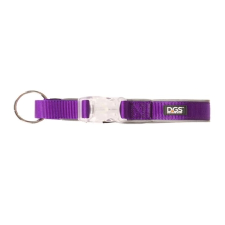 Dgs Comet Led Safety Collar (Purple) Small - 1.5cm X 34 - 41cm 1 Pack