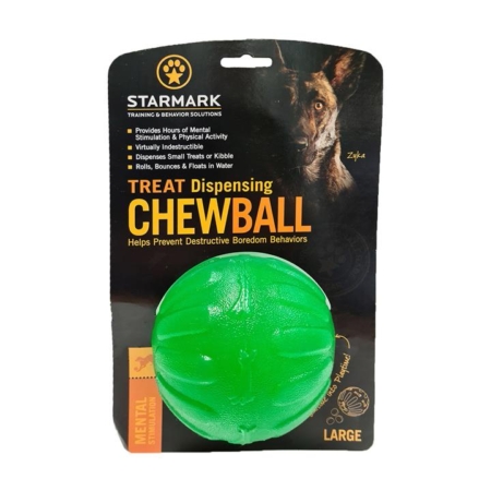 Starmark Treat Dispensing Chew Ball Toy (Large) 1 Pack