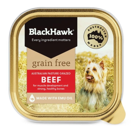 Black Hawk Grain Free Beef Adult Dog Canned Wet Food 100 Gm 9 Pack