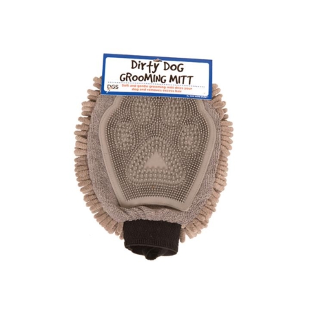 Dgs Dirty Dog Grooming Mitt Grey 1 Pack