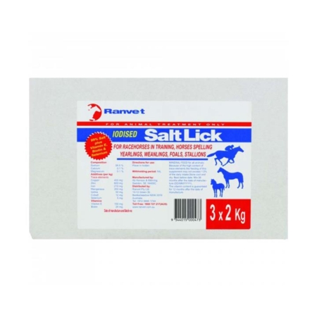 Ranvet Salt Lick 2kg X 3pk 1 Pack