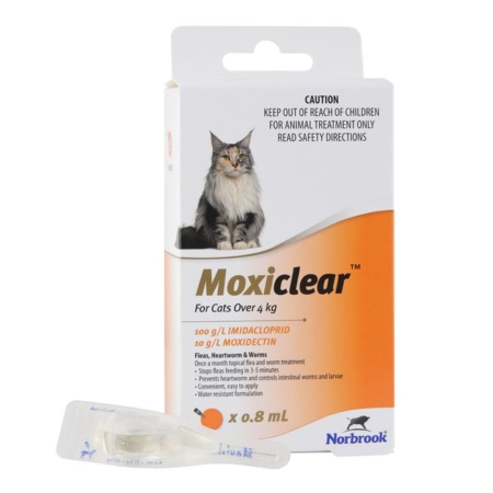 Moxiclear For Cats Over 4 Kg (Orange) 3 Pack