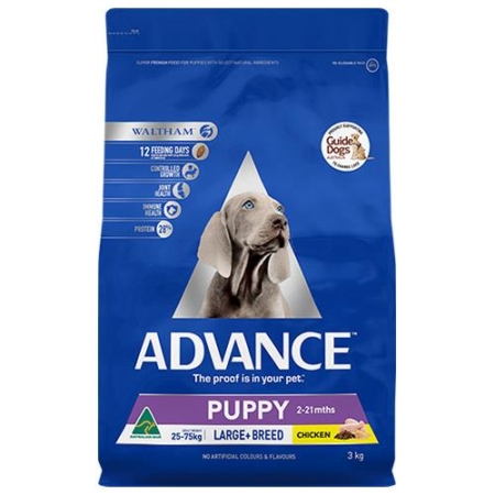 Advance Puppy Plus Growth Large Breed With Chicken Dry 3 Kg