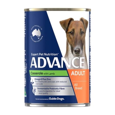 Advance Casserole With Lamb All Breed Adult Dog Canned Wet Food 400 Gm 12 Cans