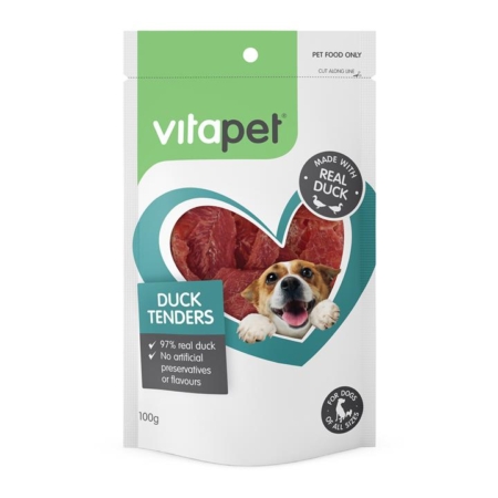 Vitapet Duck Tenders Dog Treats 100gm 1 Pack