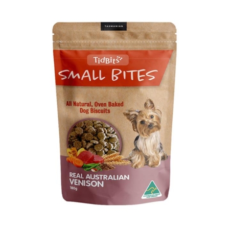 Tidbits Small Bites Venison Biscuit Treats For Dogs 180 Gm