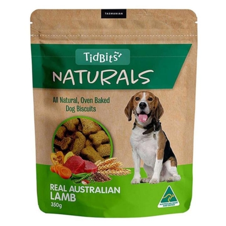 Tidbits Naturals Lamb Biscuit Treats For Dogs  350 Gm