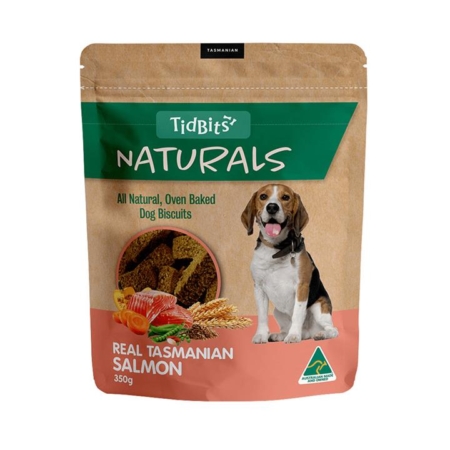 Tidbits Naturals Salmon Biscuit Treats For Dogs 350 Gm